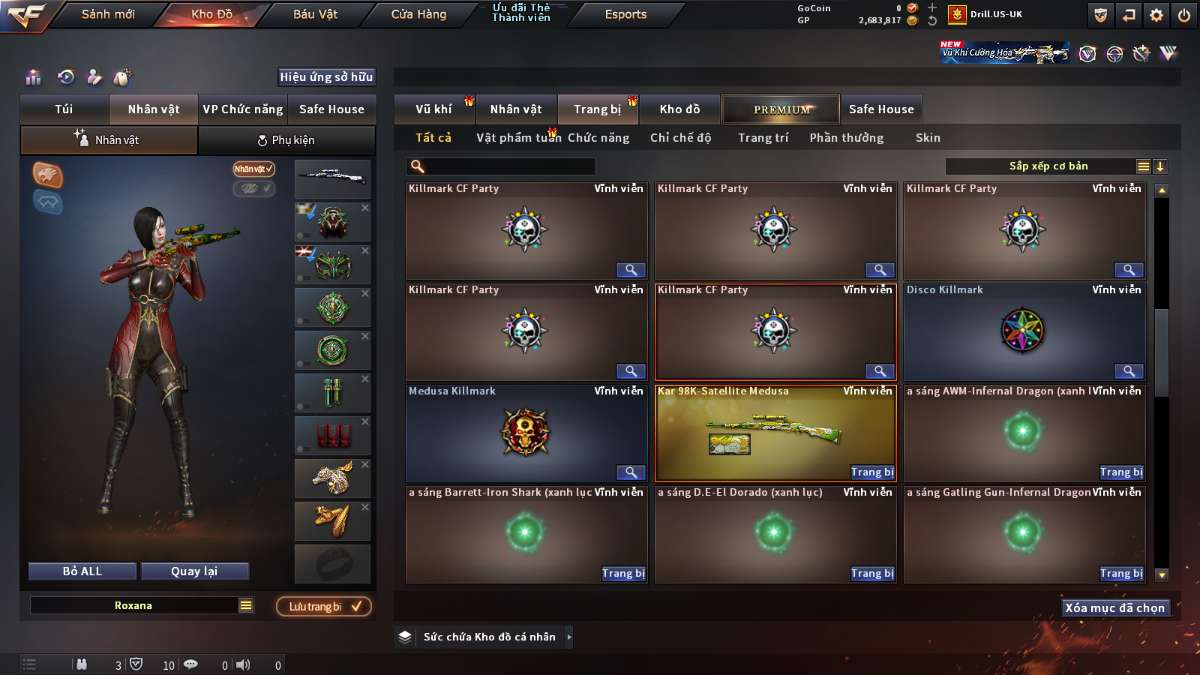 shop acc cf uy tin gia re